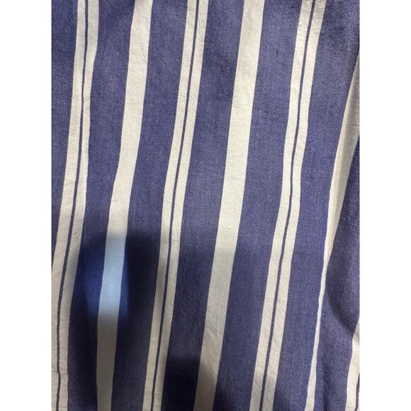 Free Assembly Women’s Long Sleeve Button Up Tie Waist Striped Shirt Dress Medium - Picture 3 of 5